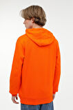 TOMMY HOODY M Turuncu Erkek Sweatshirt