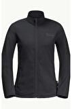 Jack Wolfskin TAUNUS FZ W SİYAH Kadın Polar