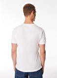 Merrell Beyaz Erkek O Yaka Baskılı T-Shirt M4TAURUSM_TAURUS M