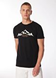 Merrell Siyah Erkek O Yaka Baskılı T-Shirt M4TAURUSM_TAURUS M