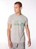 Merrell Gri Erkek O Yaka Baskılı T-Shirt M4TOBIM_TOBI M