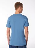 Merrell Mavi Erkek O Yaka Baskılı T-Shirt M4TAURUSM_TAURUS M