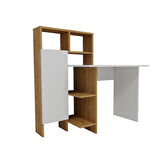 Arnetti Buğra Dolaplı Çalışma Masası Safirmeşe & Beyaz