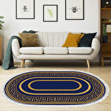 Eko Trend Djt Halı Yıkanabilir Kaymaz Taban 651M Oval Modern
