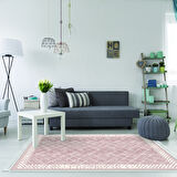 Alanur Trend Kaymaz Dod Tabanlı Saçaklı Dijital Halı