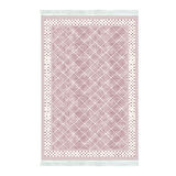 Alanur Trend Kaymaz Dod Tabanlı Saçaklı Dijital Halı