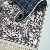 Alanur Star Kaymaz Pamuk Tabanlı Saçaklı Dijital Halı