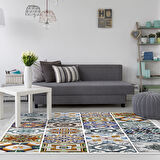 Eko Trend Djt Halı Yıkanabilir Kaymaz Taban Mu144 Patchwork