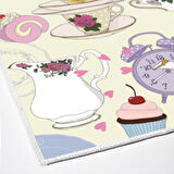 Alanur Trend Keçe Tabanlı Mutfak Halı Mu188