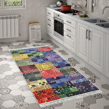 Eko Trend Djt Halı Yıkanabilir Kaymaz Taban Mu148 Patchwork