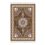 Alanur Star Kaymaz Pamuk Tabanlı Saçaklı Dijital Halı