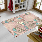 Alanur Trend Keçe Tabanlı Mutfak Halı Mu186