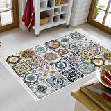 Eko Trend Djt Banyo Paspası Yıkanabilir Kaymaz Taban Mu144 Patchwork