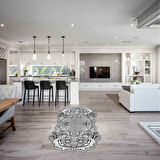 Akasya Lazer Kesim Kaymaz Taban Dijital Baskı Halı St600148Ka