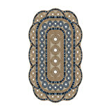 Manolya Lazer Kesim Kaymaz Taban Dijital Baskı Halı St600179Kr