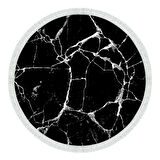 Alanur Yıldız Deri Tabanlı Saçaklı Dijital Halı