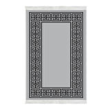 Alanur Yıldız Kaymaz Deri Tabanlı Saçaklı Dijital Halı