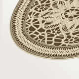 Zambak Lazer Kesim Kaymaz Taban Dijital Baskı Halı St600155Kr