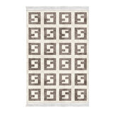 Alanur Yıldız Kaymaz Deri Tabanlı Saçaklı Dijital Halı