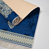 Alanur Yıldız Kaymaz Deri Tabanlı Saçaklı Dijital Halı