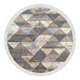 Eko Trend Djt Banyo Paspası Yıkanabilir Kaymaz Taban 661 Yuvarlak İskandinav