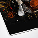 Alanur Trend Keçe Tabanlı Mutfak Halı Mu155