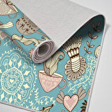 Alanur Trend Keçe Tabanlı Mutfak Halı Mu186