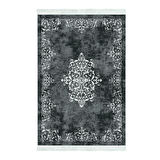 Alanur Star Kaymaz Pamuk Tabanlı Saçaklı Dijital Halı