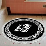 Eko Trend Djt Banyo Paspası Yıkanabilir Kaymaz Taban 656M Yuvarlak Modern
