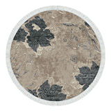 Eko Trend Djt Banyo Paspası Yıkanabilir Kaymaz Taban 660M Yuvarlak Suluboya