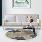 Eko Trend Djt Banyo Paspası Yıkanabilir Kaymaz Taban 660M Yuvarlak Suluboya