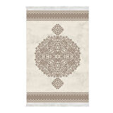 Alanur Star Kaymaz Pamuk Tabanlı Saçaklı Dijital Halı