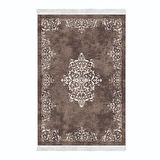 Alanur Yıldız Kaymaz Deri Tabanlı Saçaklı Dijital Halı