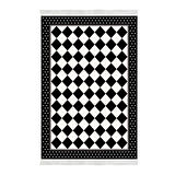 Alanur Yıldız Kaymaz Deri Tabanlı Saçaklı Dijital Halı