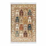 Alanur Star Kaymaz Pamuk Tabanlı Saçaklı Dijital Halı Multi