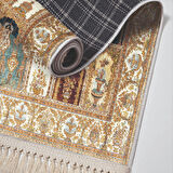 Alanur Star Kaymaz Pamuk Tabanlı Saçaklı Dijital Halı Multi