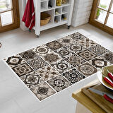 Alanur Trend Keçe Tabanlı Mutfak Halı Mu144