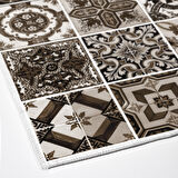 Alanur Trend Keçe Tabanlı Mutfak Halı Mu144