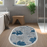 Eko Trend Djt Halı Yıkanabilir Kaymaz Taban 660M Oval Suluboya