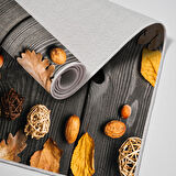 Alanur Trend Keçe Tabanlı Mutfak Halı Mu137