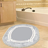 Eko Trend Djt Banyo Paspası Yıkanabilir Kaymaz Taban 657M Oval Modern