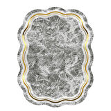 Menekşe Lazer Kesim Kaymaz Taban Dijital Baskı Halı St600204Gr