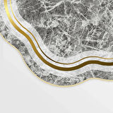 Menekşe Lazer Kesim Kaymaz Taban Dijital Baskı Halı St600204Gr