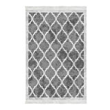 Alanur Star Kaymaz Pamuk Tabanlı Saçaklı Dijital Halı