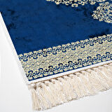 Alanur Star Kaymaz Pamuk Tabanlı Saçaklı Dijital Halı