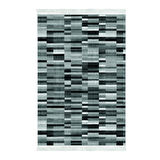 Alanur Star Kaymaz Pamuk Tabanlı Saçaklı Dijital Halı