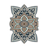 Begonvil Lazer Kesim Kaymaz Taban Dijital Baskı Halı St600157Kr