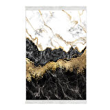 Alanur Trend Keçe Tabanlı Saçaklı Dijital Halı Yuvarlak