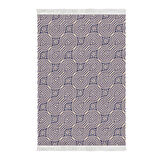 Alanur Star Kaymaz Pamuk Tabanlı Saçaklı Dijital Halı