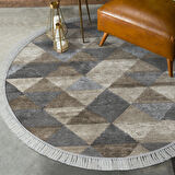 Eko Trend Djt Haı Yıkanabilir Kaymaz Taban 661 Yuvarlak İskandinav